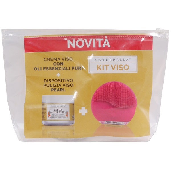 Naturbella Kit Crema Viso Antirughe 50ml+Dispositivo Pulizia Viso Pearl  - 2