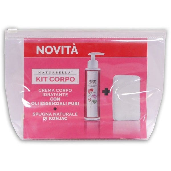 Naturbella Kit Crema Corpo Idratante + Spugna Konjac -2