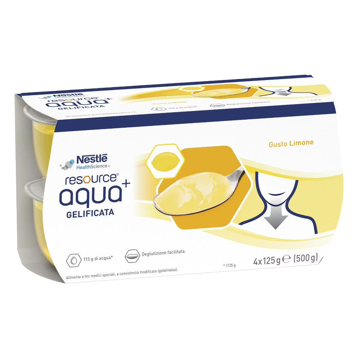 Resource Aqua Bevanda Gelificata Limone 4x125g