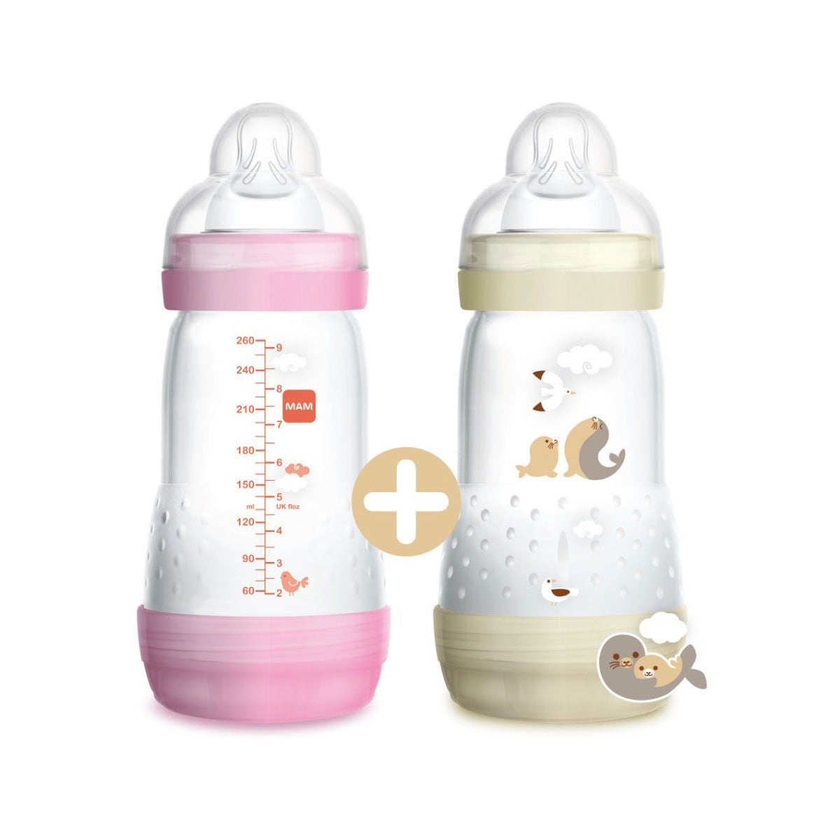 Mam Biberon Easy Start 260ml Femmina 2 Pezzi-1
