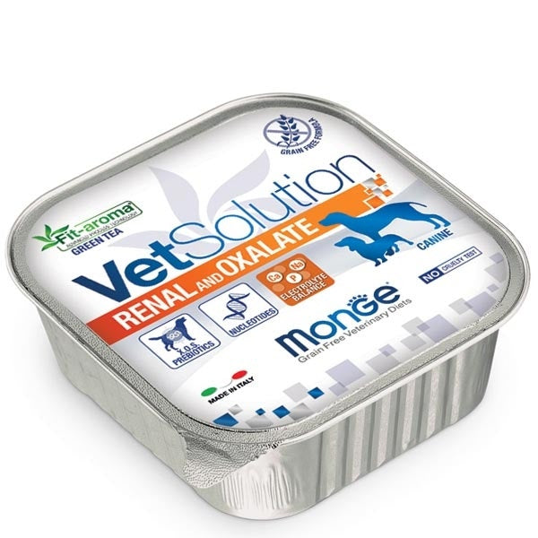 Monge Vetsolution Renal And Oxalate Cibo Umido Linea Medica Cani 150g-2