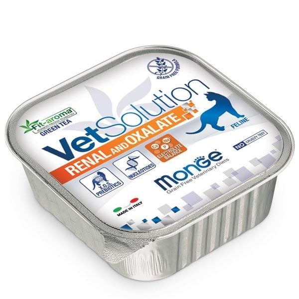 Monge Vetsolution Renal and Oxalate Linea Medica Cibo Umido Gatti 100g-2