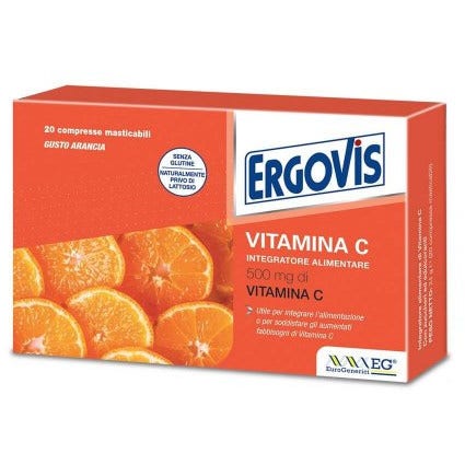 Ergovis Vitamina C 500mg 30 Compresse Masticabili-1