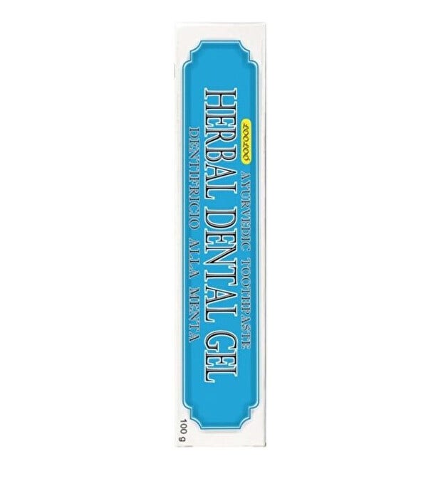 Herbal Dental Gel Dentifricio Ayurvedico Menta 100g-1