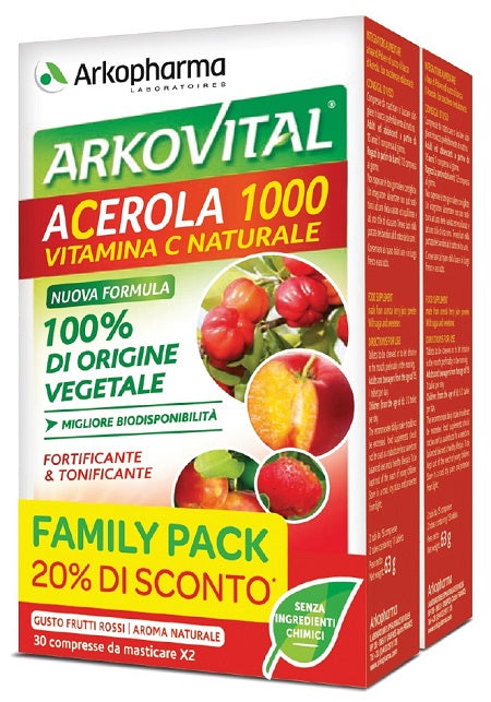 Arkopharma Acerola 1000 Pack Family 60 Compresse