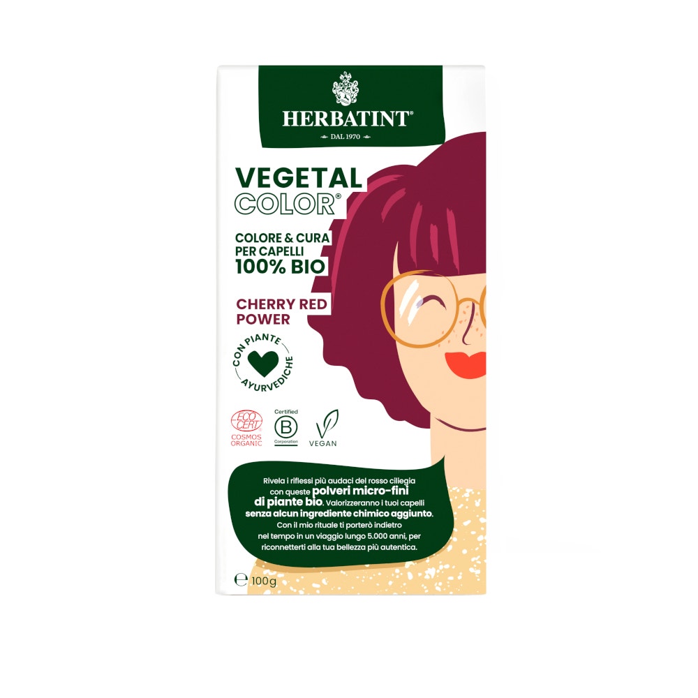 Herbatint Vegetal Color Cherry Red Power Ciliegia 100g-5