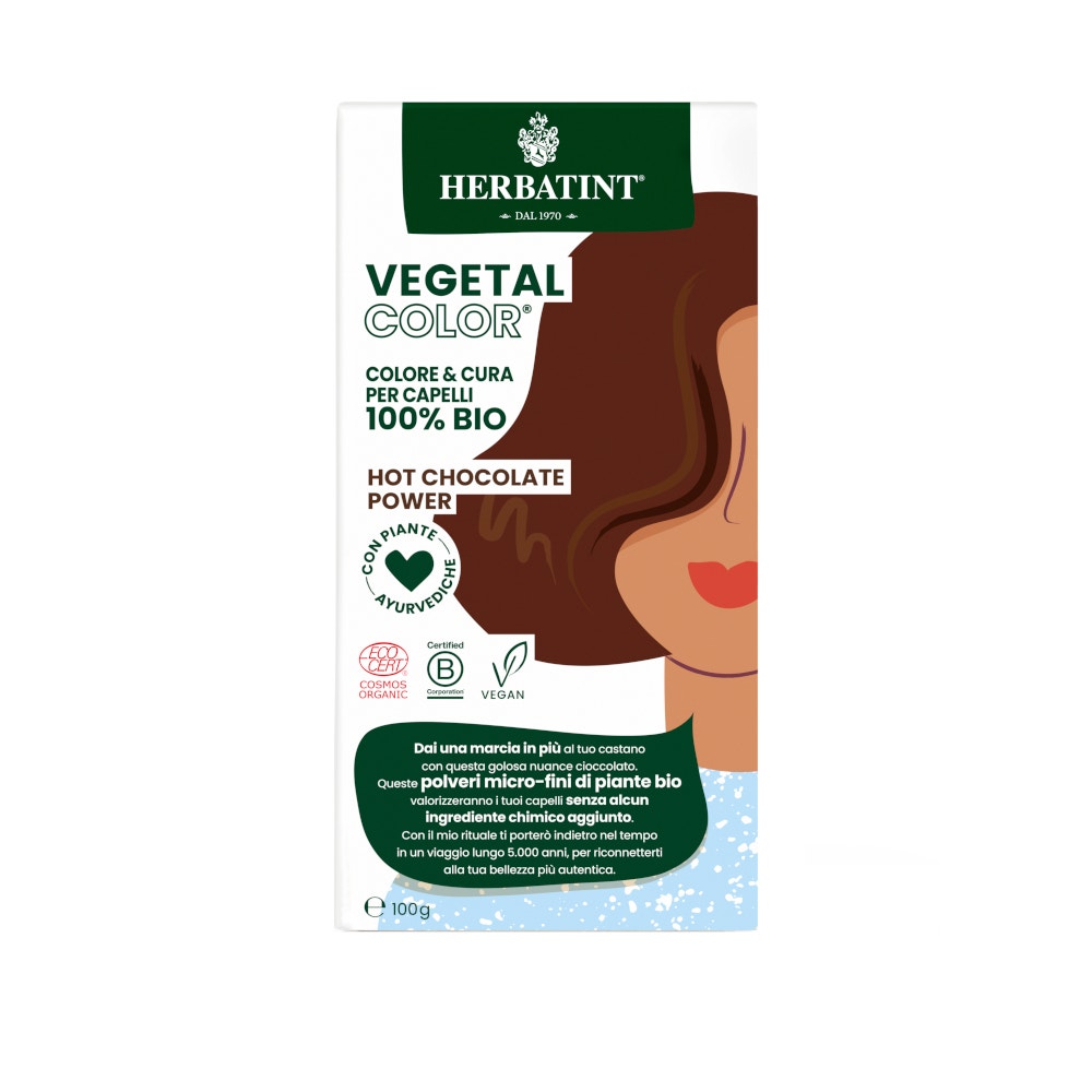 Herbatint Vegetal Color Hot Chocolate Power Cioccolato 100g-5