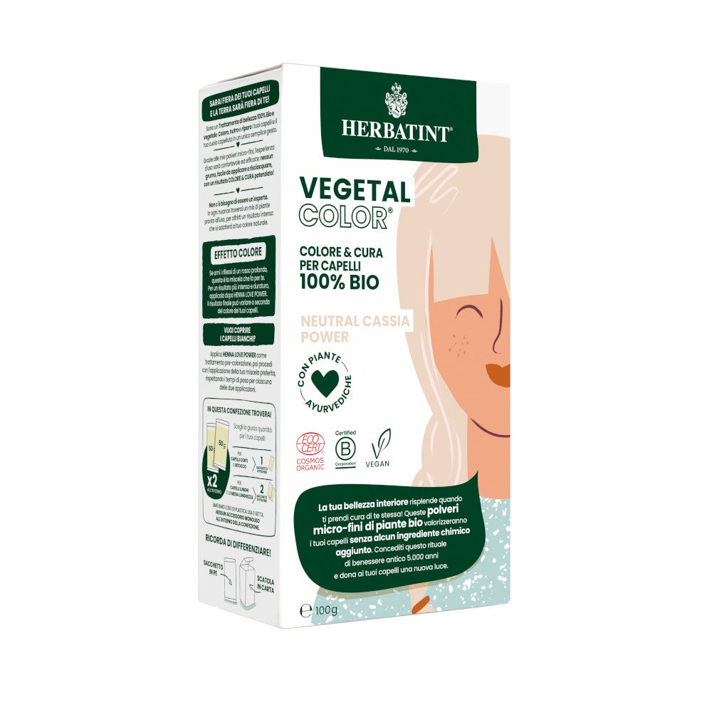 Herbatint Vegetal Color Neutral Cassia Power Hennè Neutro 100g-5