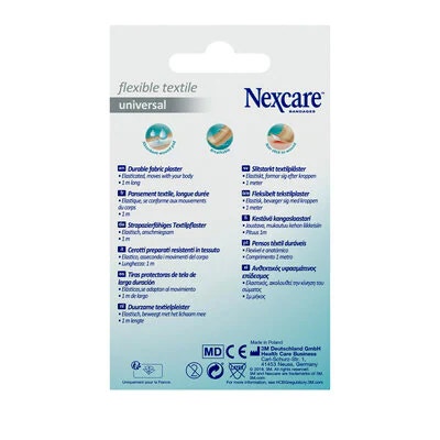 3M Nexcare Universal Flexible Textile Plaster 1m x 6cm 1 Pezzo-2