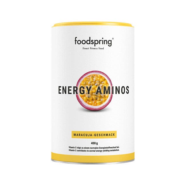 Foodspring Energy Aminos Pre-Workout Gusto Maracuja 400g-1