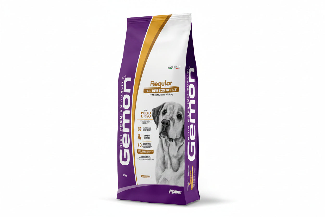 Gemon All Breeds Regular per Cani Adulti con Pollo e Riso 20Kg
