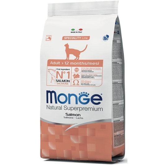 Monge Salmone Cibo Secco Gatti Adulti Sacco Sacco 10 Kg-1