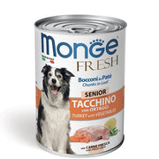 Monge Fresh Senior Tacchino con Ortaggi Per Cani Età Avanzata 400g-1