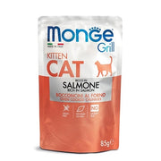 Monge Grill Kitten Ricco in Salmone Cibo Umido Per Gatti Cuccioli 85g-1