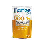 Monge Grill Puppy & Junior Bocconcini Con Pollo E Tacchino Per Cani 100g-1