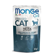 Monge Grill Sterilised Ricco in Trota Cibo Umido Per Gatti Sterilizzati 85g-1