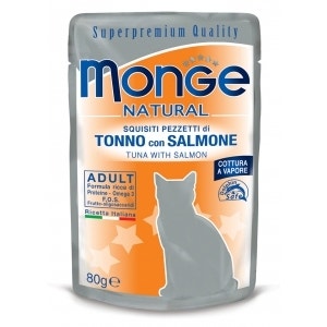 Monge Natural Superpremium Tonno Con Salmone Cibo Umido Per Gatti Adulti 80g-1