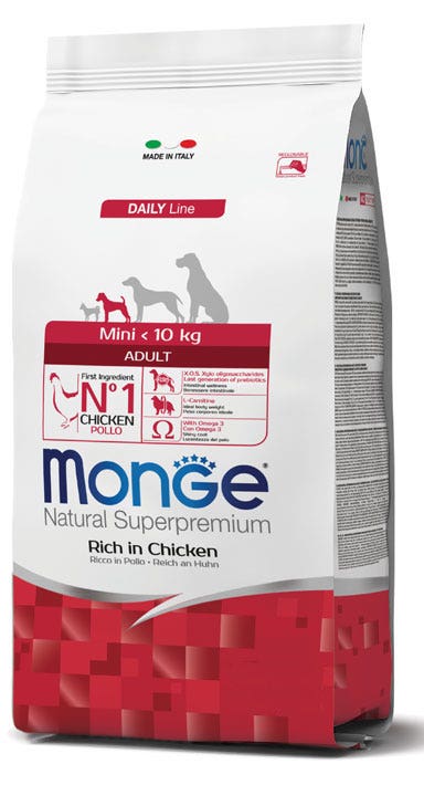 Monge Natural Superpremium Mini Senior Ricco In Pollo Cibo Secco Cani Adulti Taglia Mini Sacco 800g-1