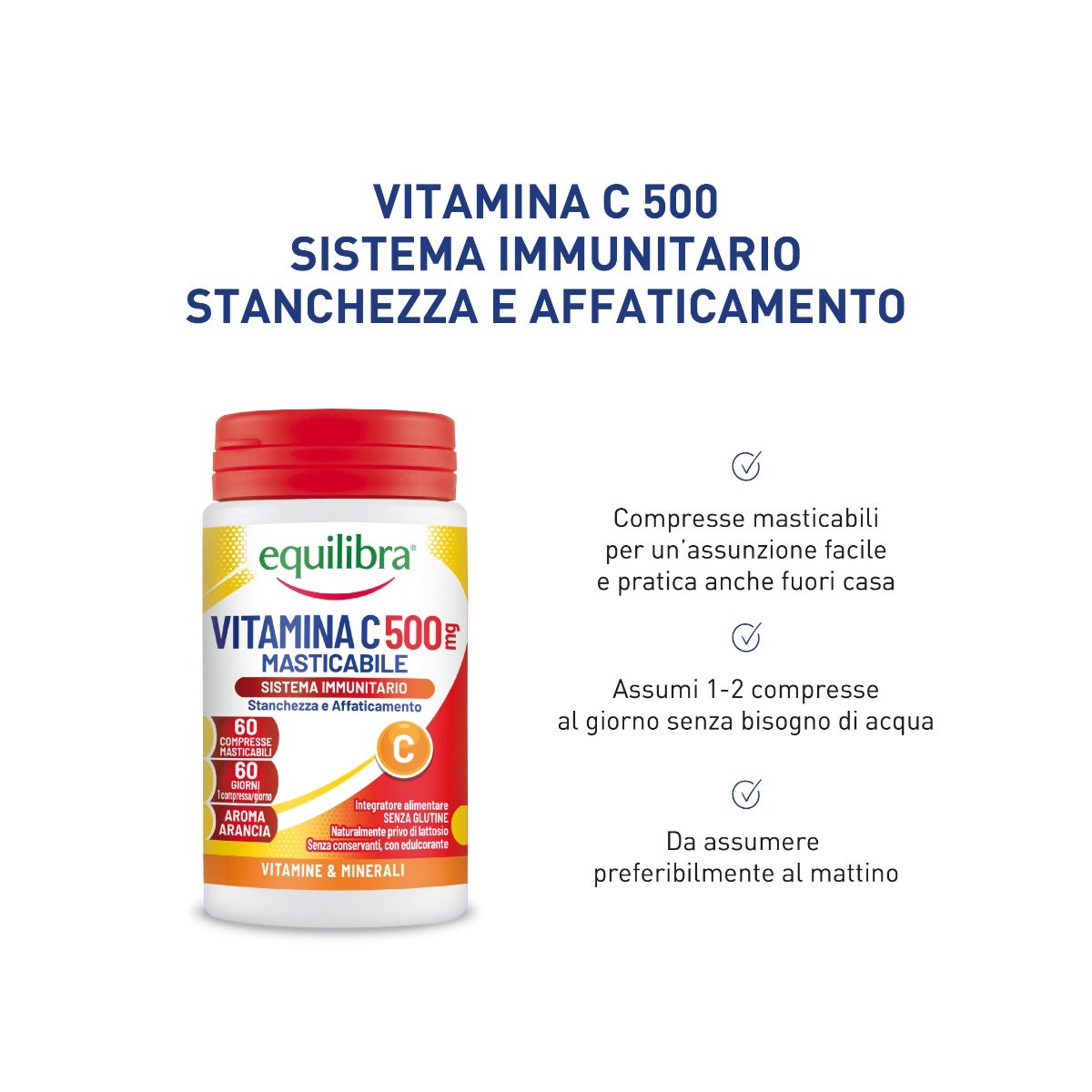 Equilibra Vitamina C 500 60 Compresse Masticabili-11