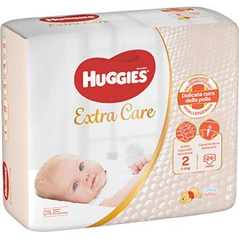 Huggies Extra Care 3-6 Kg Taglia 2 40 Pannolini - 2