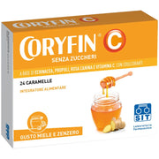 Coryfin C Senza Zucchero Miele Zenzero 24 Caramelle  - 3