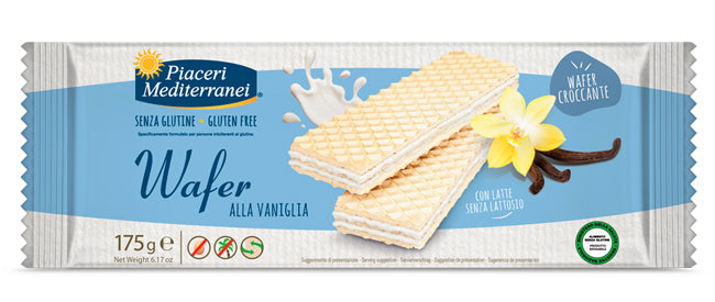 Piaceri Mediterranei Wafer alla Vaniglia Senza Glutine 175g