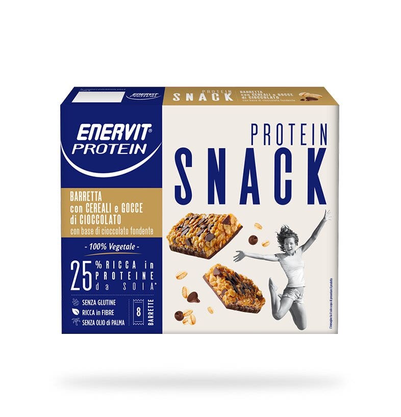 Enervit Protein Snack Cereali E Cioccolato 8 Barrette-4