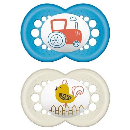 Mam Original Succhietto Silicone Maschio 2 Pezzi 16Mesi+-1