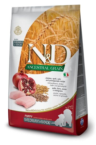 Farmina N&D Ancestral Grain Pollo E Melograno Cani Cuccioli Taglia Media E Grande Sacco 2,5kg-2