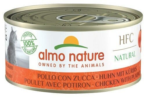 Almo Nature HFC Natural Cibo Umido Pollo Con Zucca Per Gatti Adulti Scatoletta 150g-2