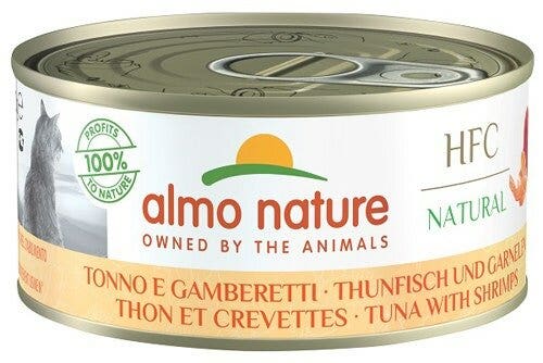 Almo Nature HFC Natural Cibo Umido Tonno E Gamberetti Per Gatti Adulti Scatoletta 150g-2