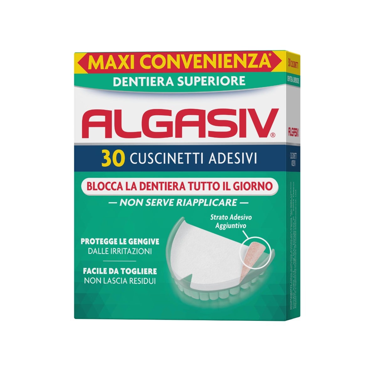 Algasiv 30 Cuscinetti Adesivi Dentiera Superiore -8