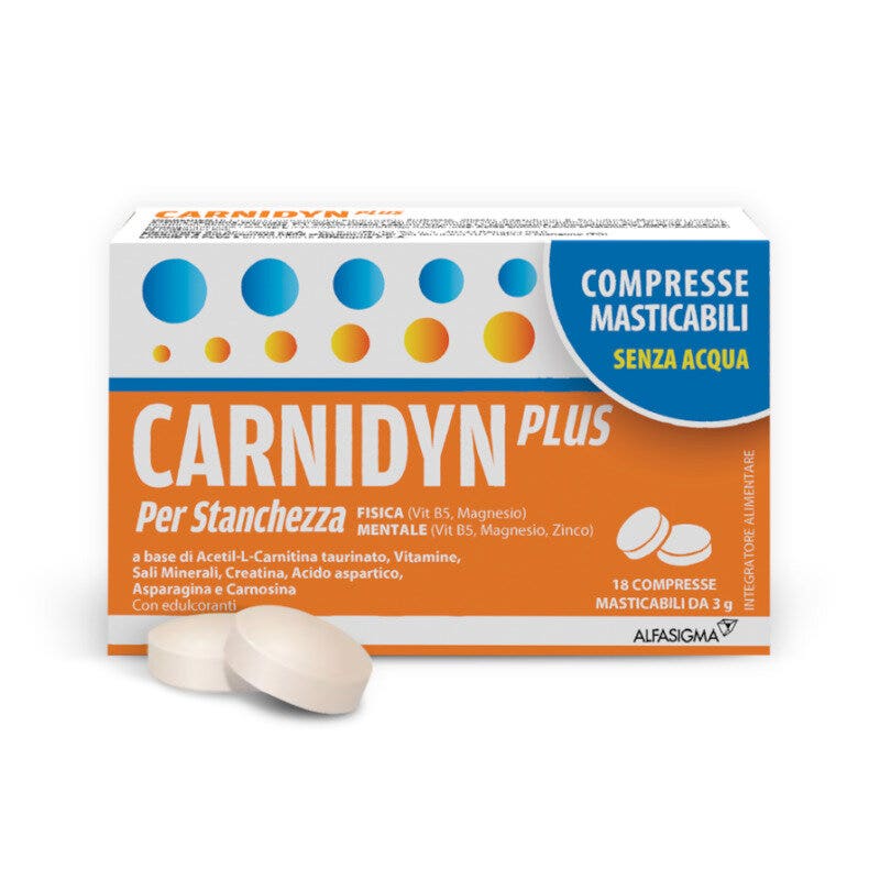 Carnidyn Plus 18 Compresse Masticabili – Farmae - Para-farmacia Online ...