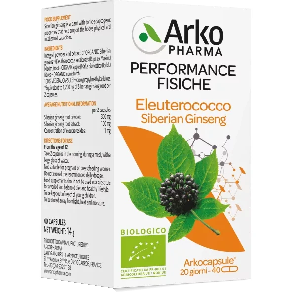Arkocaps Eleuterococco Bio 40 Capsule