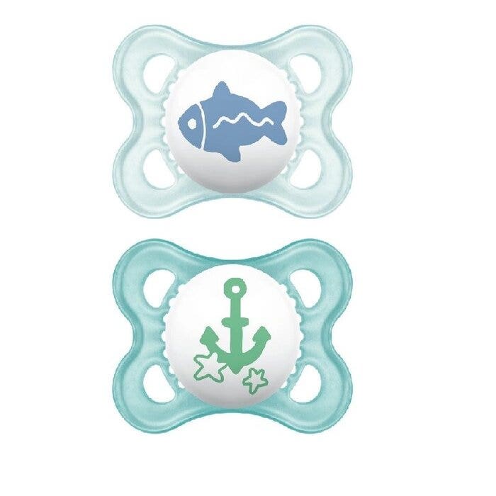 Mam Original Succhietti in Caucciù Per Bimbo 2-6 Mesi-1