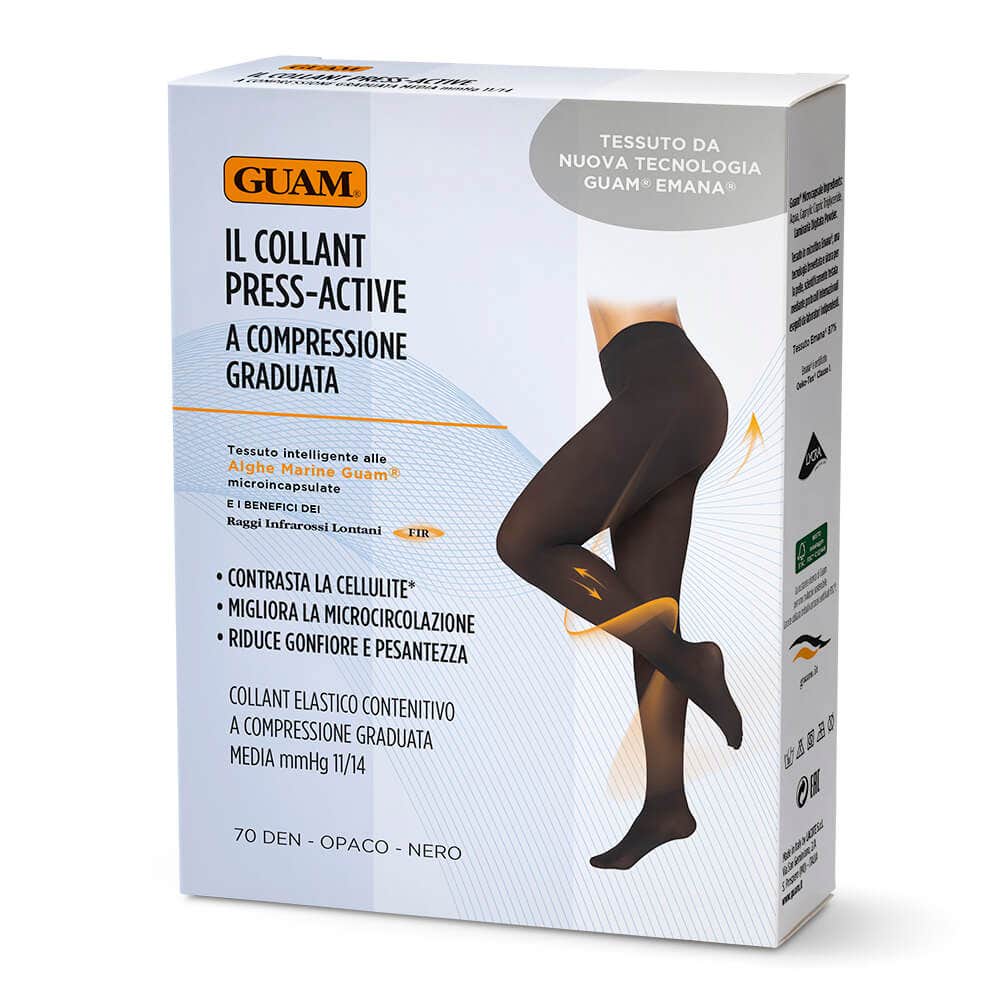 Guam Collant A Compressione Graduata Con Alghe MMHG 11/14 Taglia 4-3