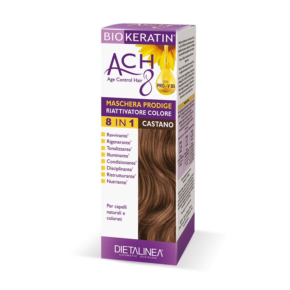 Biokeratin ACH 8 Maschera Prodige Riattivatore Colore Castano Per Capelli 150ml-2