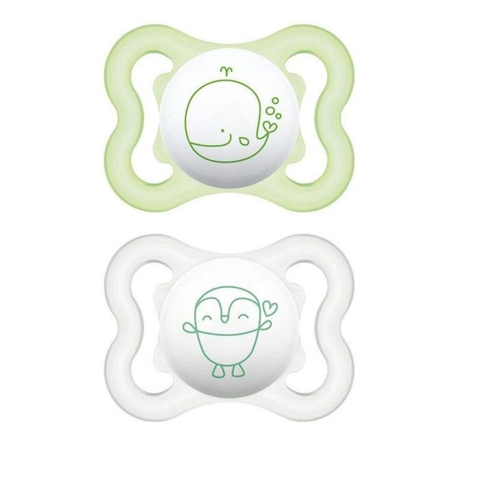 Mam Air Succhietto 2-6 Mesi Silicone Doppio Neutro-1