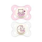 Mam Original Night Succhietto Silicone 2-6 Mesi Femmina 2 Pezzi-1