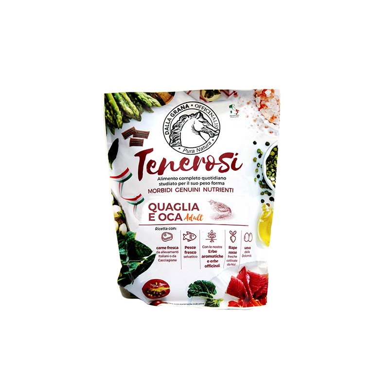 PuraNatura Tenerosi Quaglia/Oca Cibo Secco Cani Adulti Sacco 200g-1