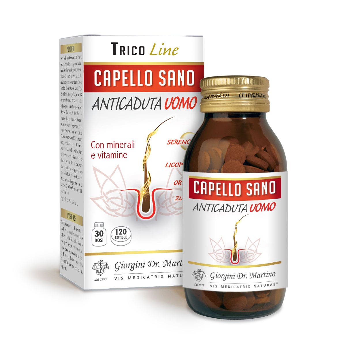 Dr.Giorgini Capello Sano Anticaduta Uomo 120 Pastiglie-2