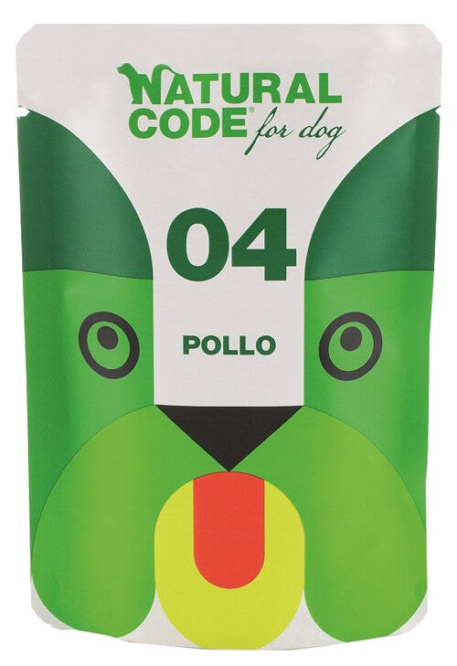 Natural Code 04 Pollo Cani Adulti Busta 100g-1