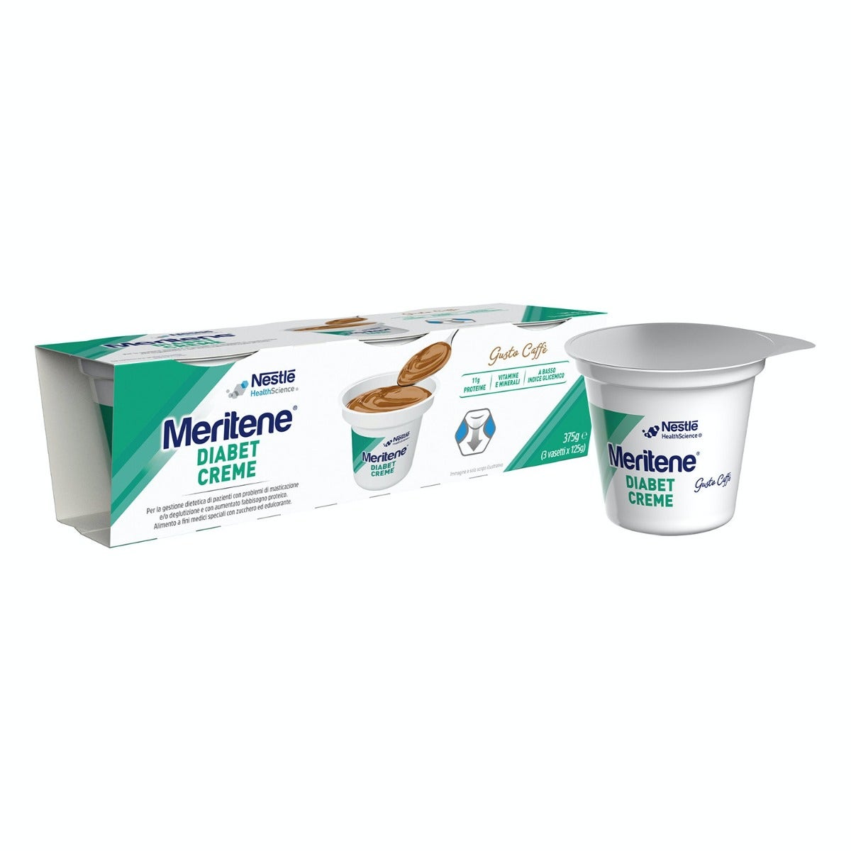 Meritene Diabet Creme Caffe' 3x125g-4
