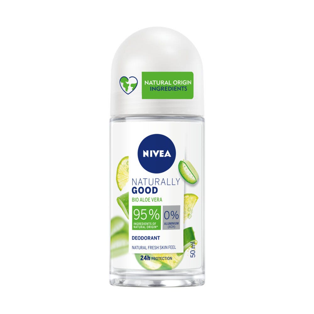 Nivea Naturally Good Aloe Vera Deodorante Roll On 50ml Deodorante Con Aloe Vera Bio 0% Alluminio-5