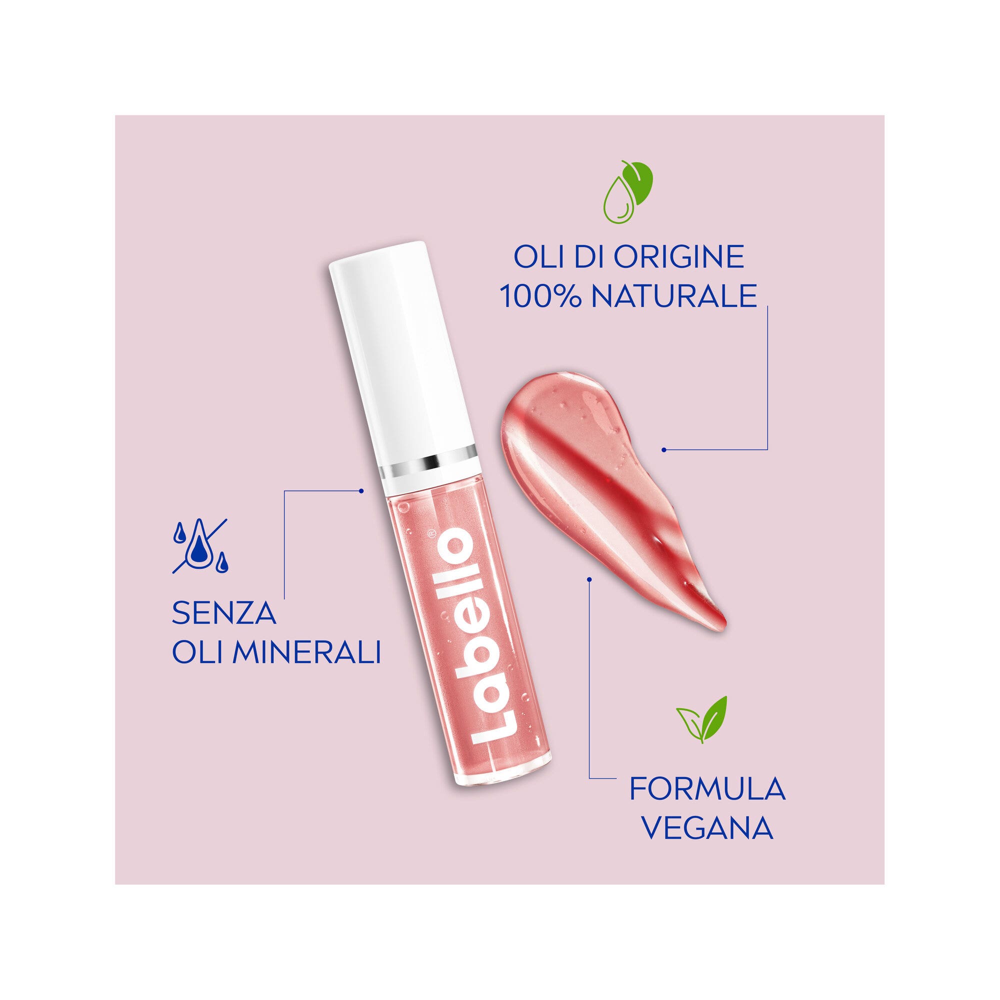 Labello Lip Oil Effetto Glossy Lucidalabbra Colorato Volumizzante E Idratante 5,5ml – Dress Nude-4
