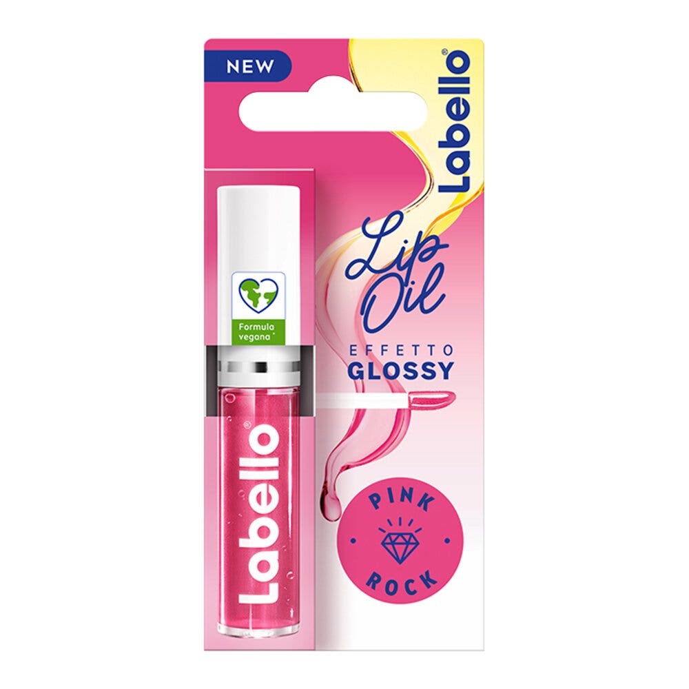 Labello Lip Oil Effetto Glossy Lucidalabbra Colorato Volumizzante E Idratante 5,5ml - Pink Rock-1