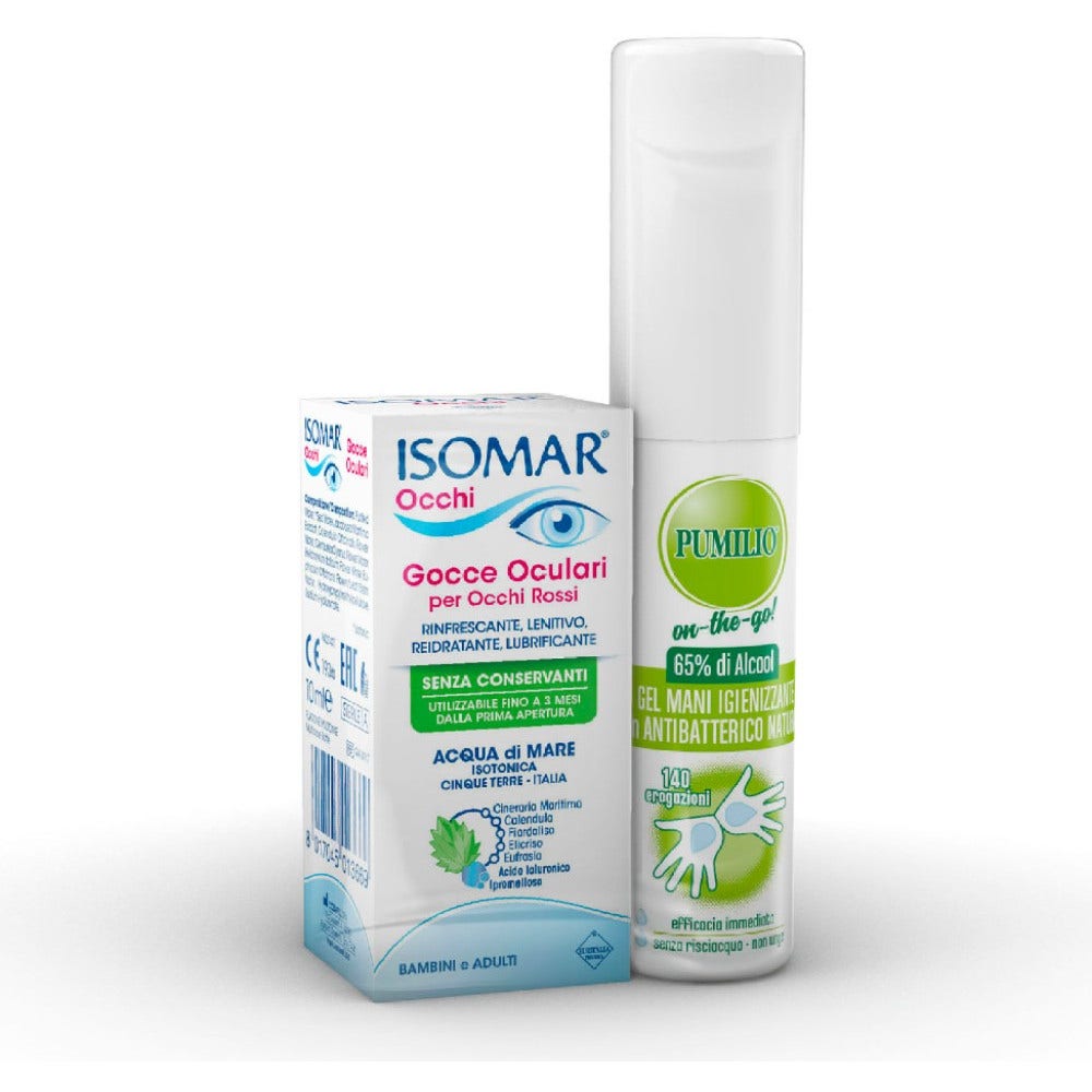 Isomar Occhi Gocce Oculari 10ml + Omaggio Pumilio Gel 25ml  - 2