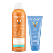 Vichy Capital Soleil Spray Invisibile Idratante SPF50 200ml + Doposole 100ml  - 2
