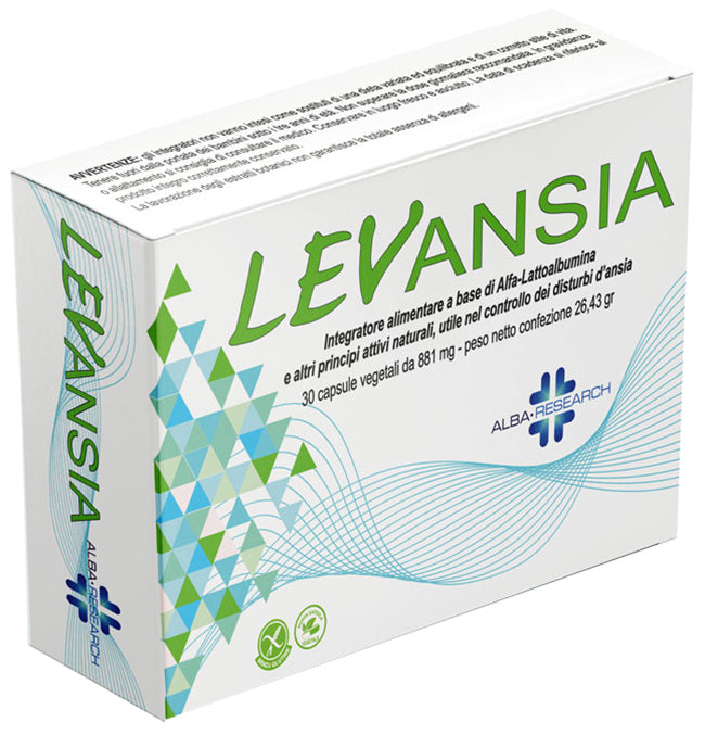 Lev Ansia Integratore con Alfa-Lattoalbumina, Passiflora, Griffonia e Melatonina 30 Compresse