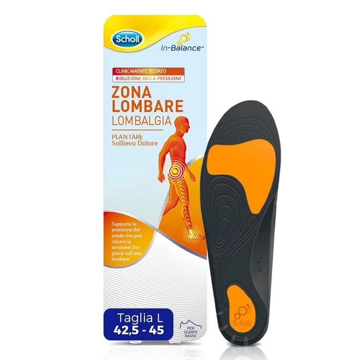Dr Scholl Zona Lombare Lombalgia Plantare Sollievo Dolore Taglia L-2